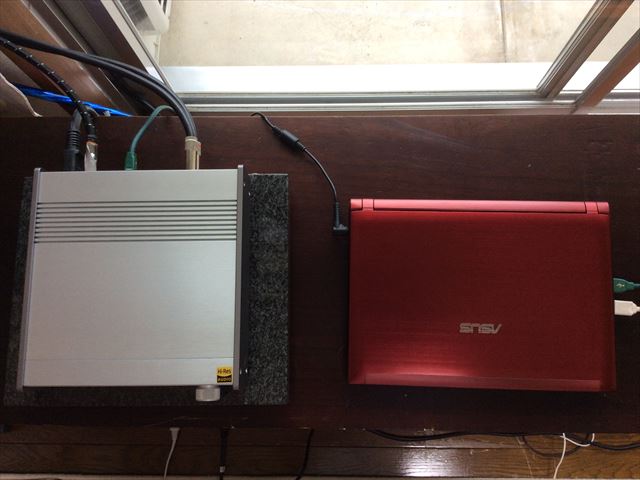 東京写真オーディオ　六畳オーディオシステム　DACとパソコン